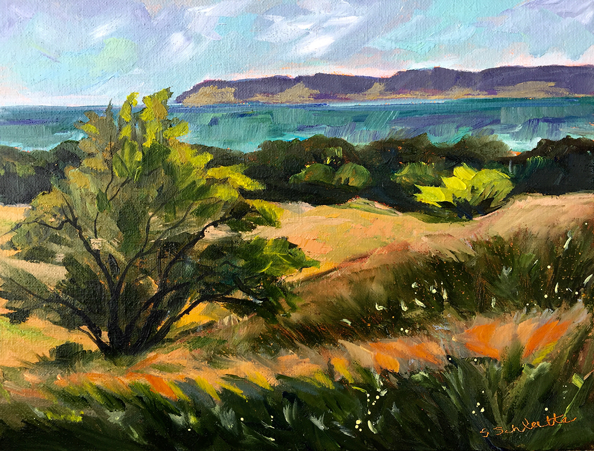 Such a View - Painting by Stephanie Schlatter