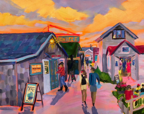Fishtown Forever - Painting by Stephanie Schlatter