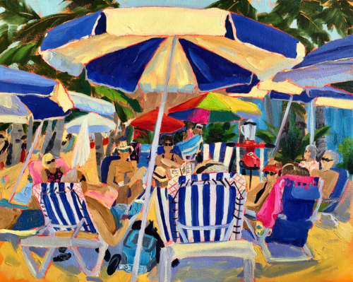 It's 5 O'clock Somewhere - Painting by Stephanie Schlatter