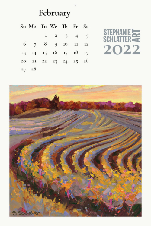 Schlatter February 2022 wall calendar