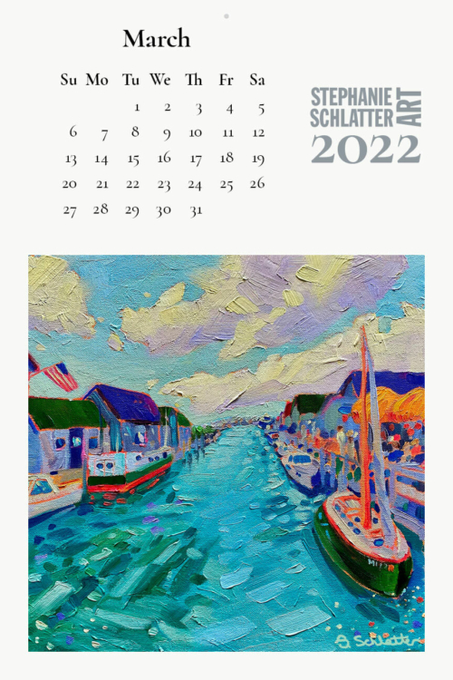 Schlatter March 2022 wall calendar