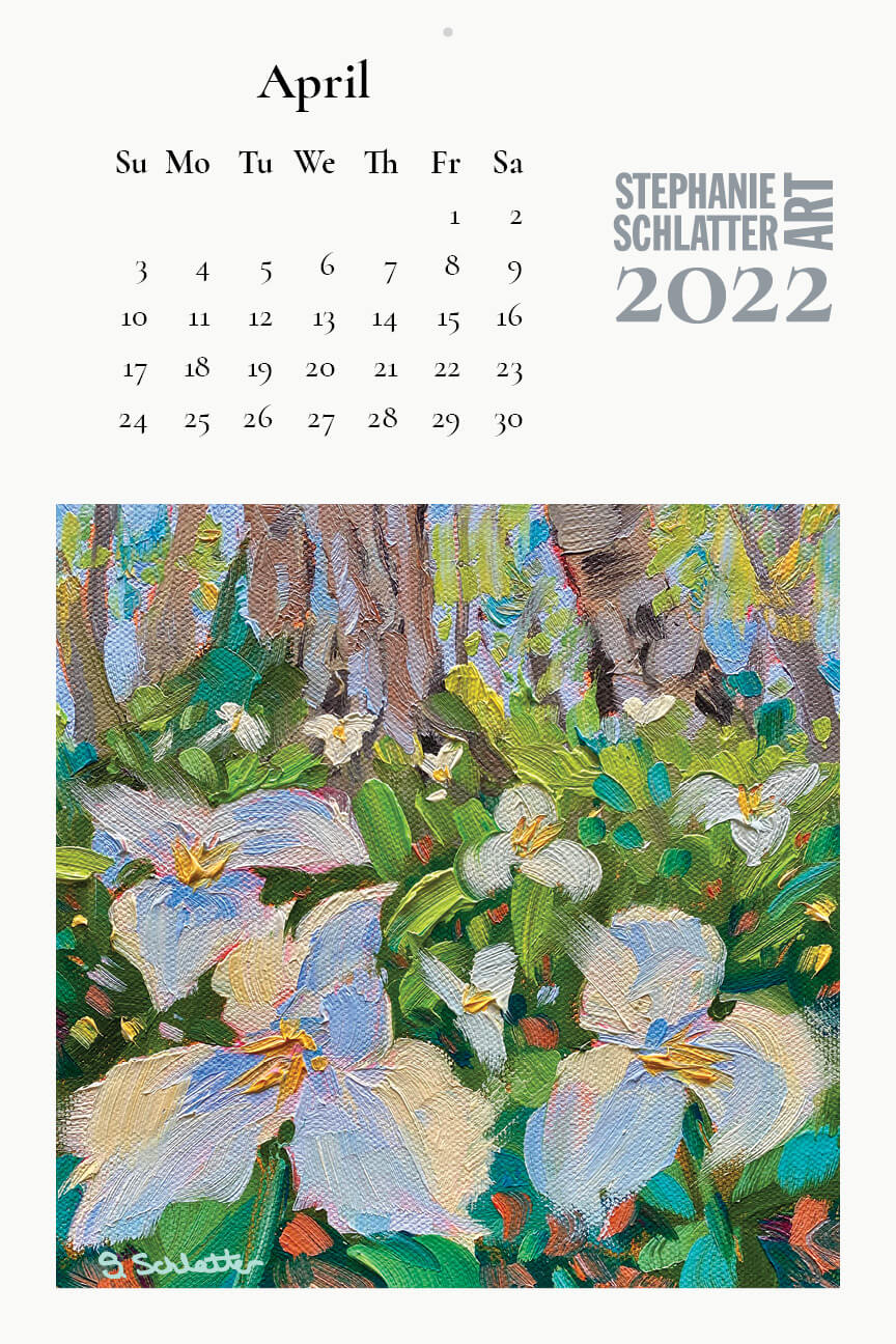 Schlatter April 2022 wall calendar