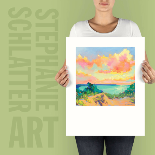 Chase the Sun 16x20 Fine Art Poster by Stephanie Schlatter