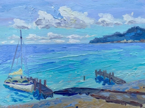 I Was On A Boat That Day painting by Stephanie Schlatter