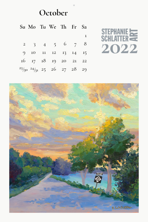 Schlatter October 2022 wall calendar