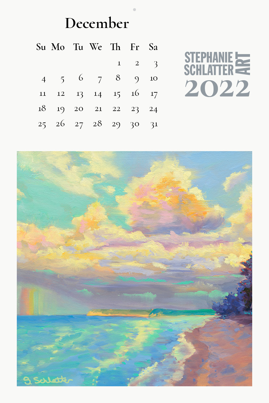 Schlatter December 2022 wall calendar