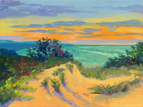 Sundown Painting by Stephanie Schlatter