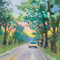 Back on the Road Painting by Stephanie Schlatter