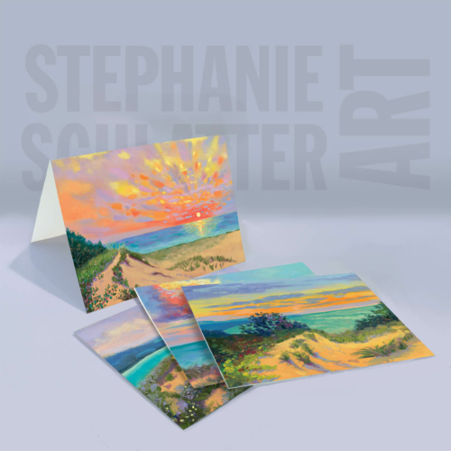 Sleeping Bear Dunes Series 4 Notecard Set by Stephanie Schlatter