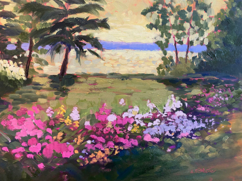 Omena Bay Painting by Stephanie Schlatter