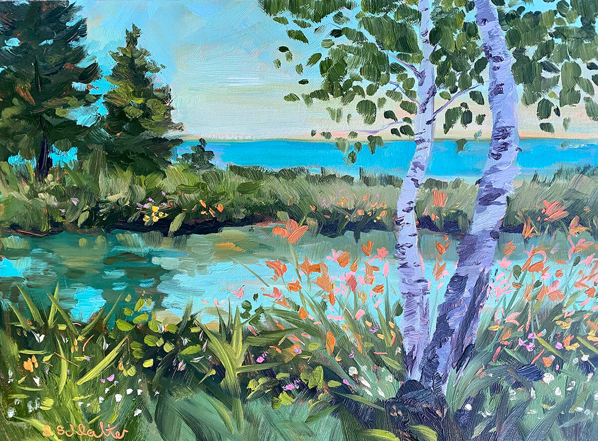 Rivers and Lakes Painting by Stephanie Schlatter