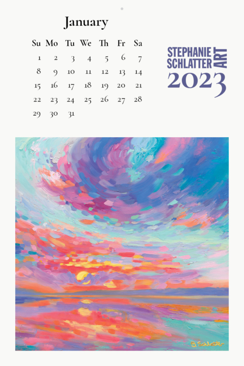 Schlatter January 2023 wall calendar