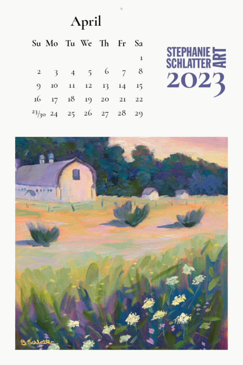 Schlatter April 2023 wall calendar