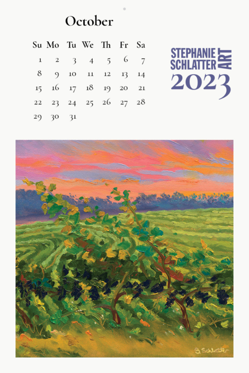 Schlatter October 2023 wall calendar
