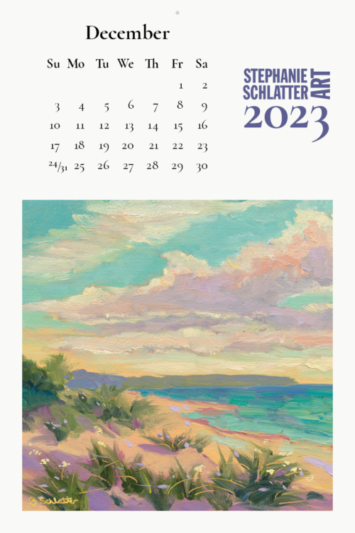 Schlatter December 2023 wall calendar