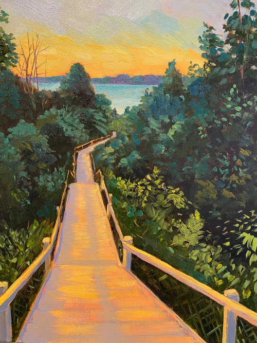 Going to the Lake Painting by Stephanie Schlatter