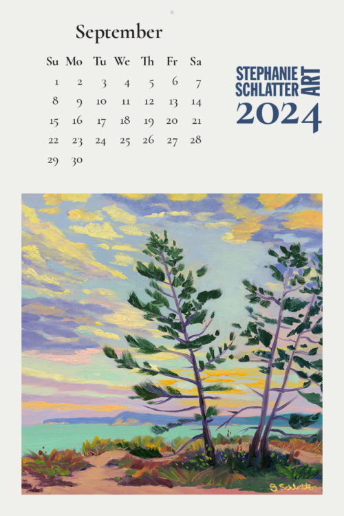 Stephanie Schlatter Art 2024 calendar poster