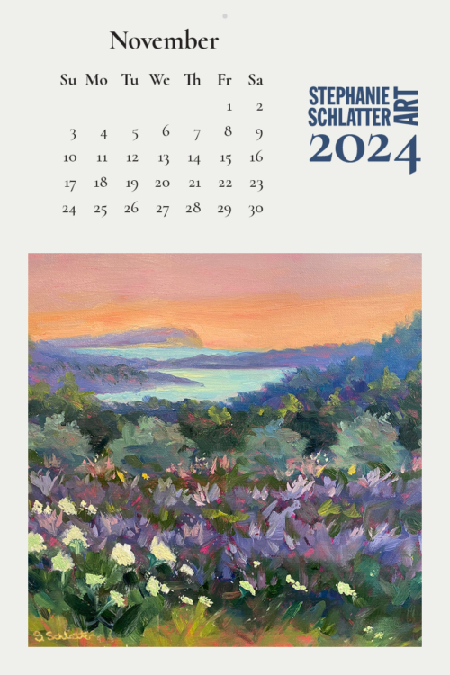 Stephanie Schlatter Art 2024 calendar poster