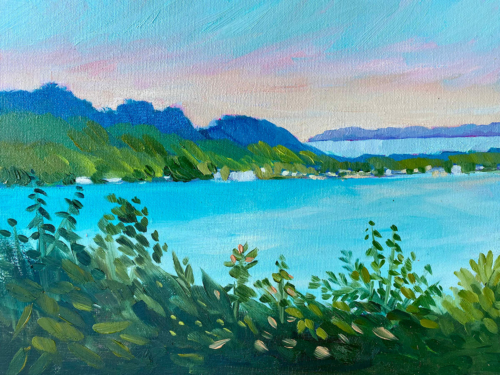 Inspiration Point Painting by Stephanie Schlatter